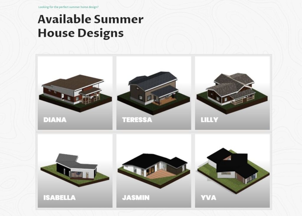 SpiderHuse summer huse designs