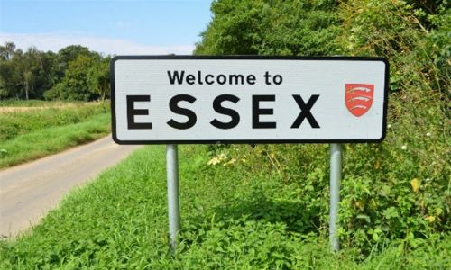 "Welcome to ESSEX" road sign