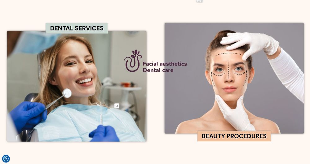 VSAesthetics new website homepage combining dental and beauty services in Leytonstone