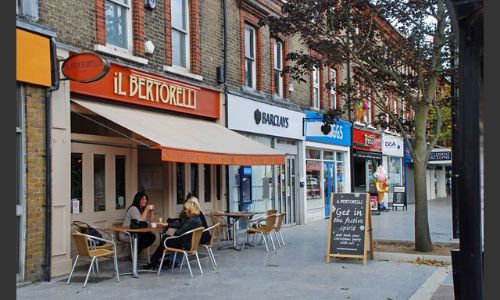Brentwood high street shops and town center