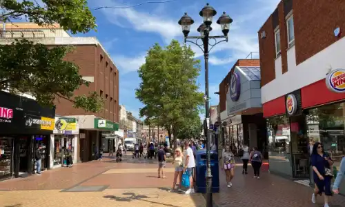 Grays city center street view in Essex