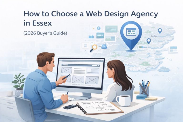Web design agency Essex planning website structure and wireframes in 2026