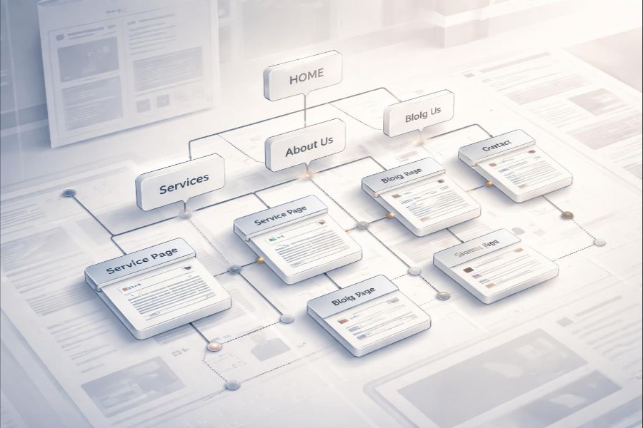 SEO structure example for small business websites in Essex