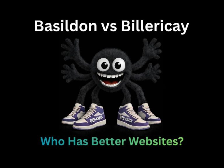 Web design Essex comparison between Basildon and Billericay small business websites