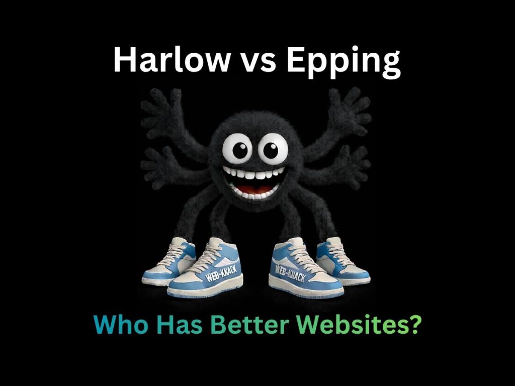 Web design Essex comparison between Harlow and Epping business websites