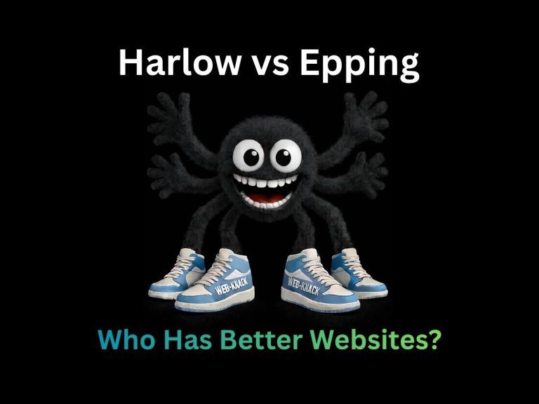 Web design Essex comparison between Harlow and Epping business websites
