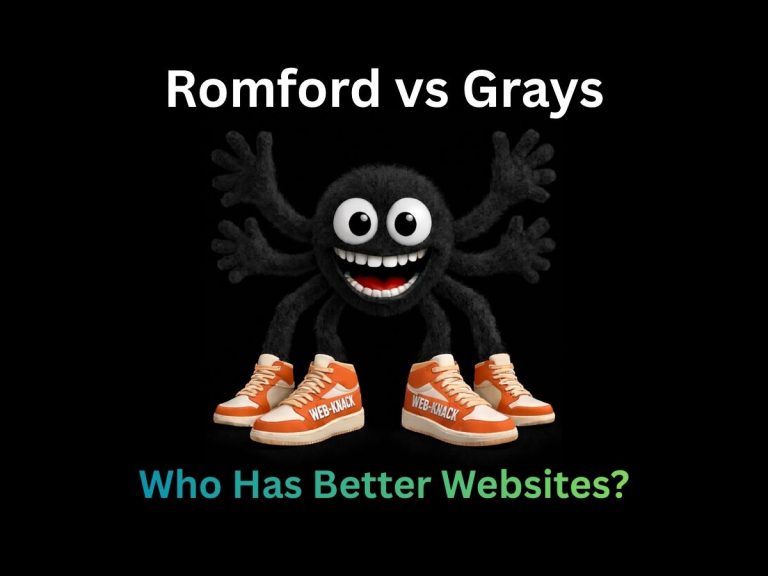 Web design Essex comparison between Romford and Grays business websites