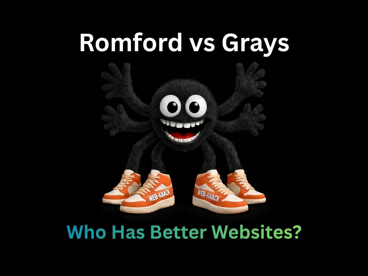 Web design Essex comparison between Romford and Grays business websites