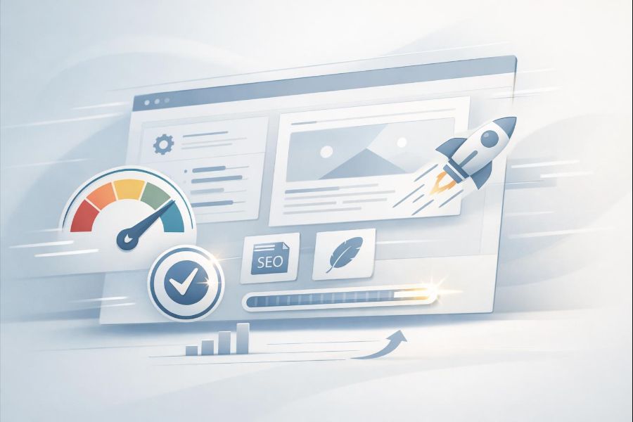Fast loading website performance for web design Essex