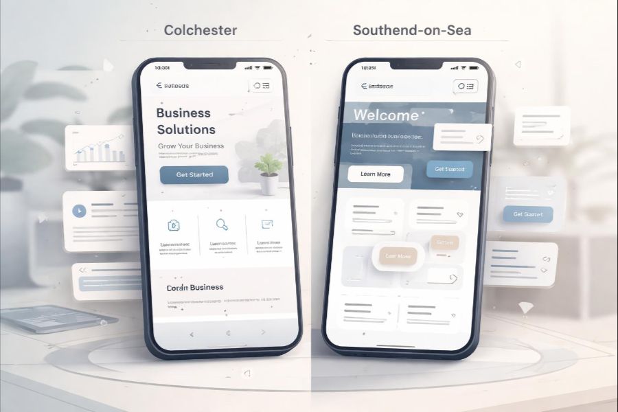Mobile website design comparison for Colchester and Southend businesses