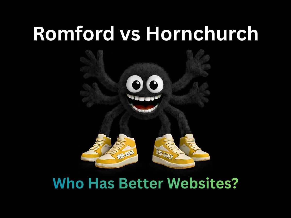 Romford and Hornchurch small business website comparison using the WEB-KNACK Website Quality Index in 2026